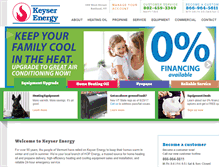 Tablet Screenshot of keyserenergy.com